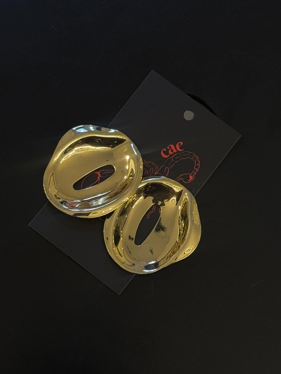 Brinco Orgânico Dourado