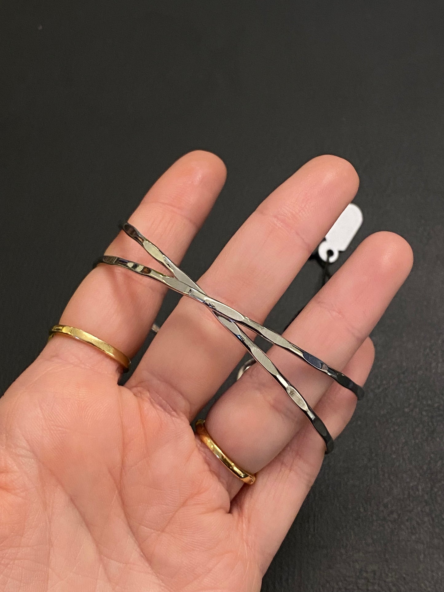 Bracelete cruzado prata