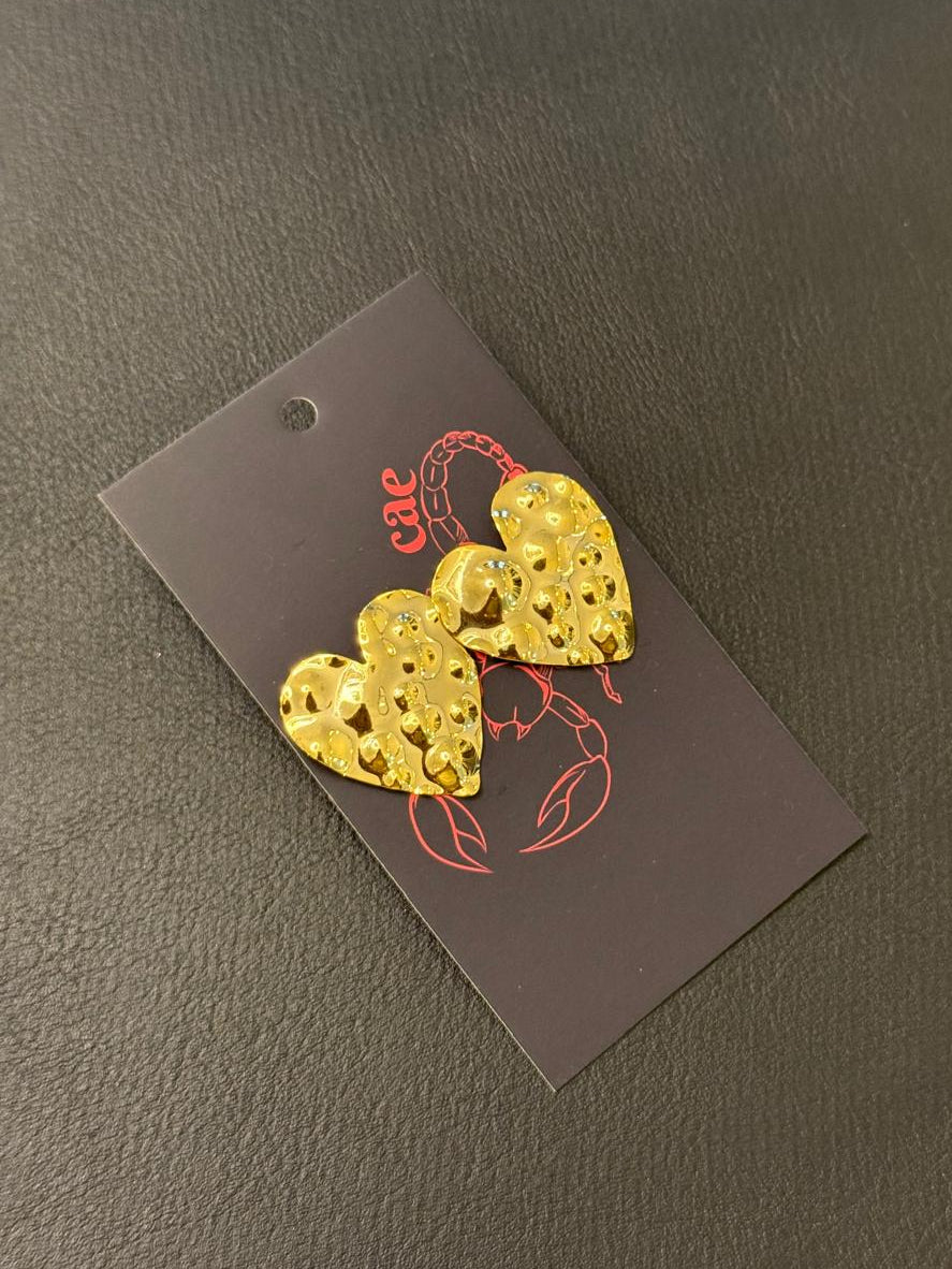 Brinco Coração Dourado