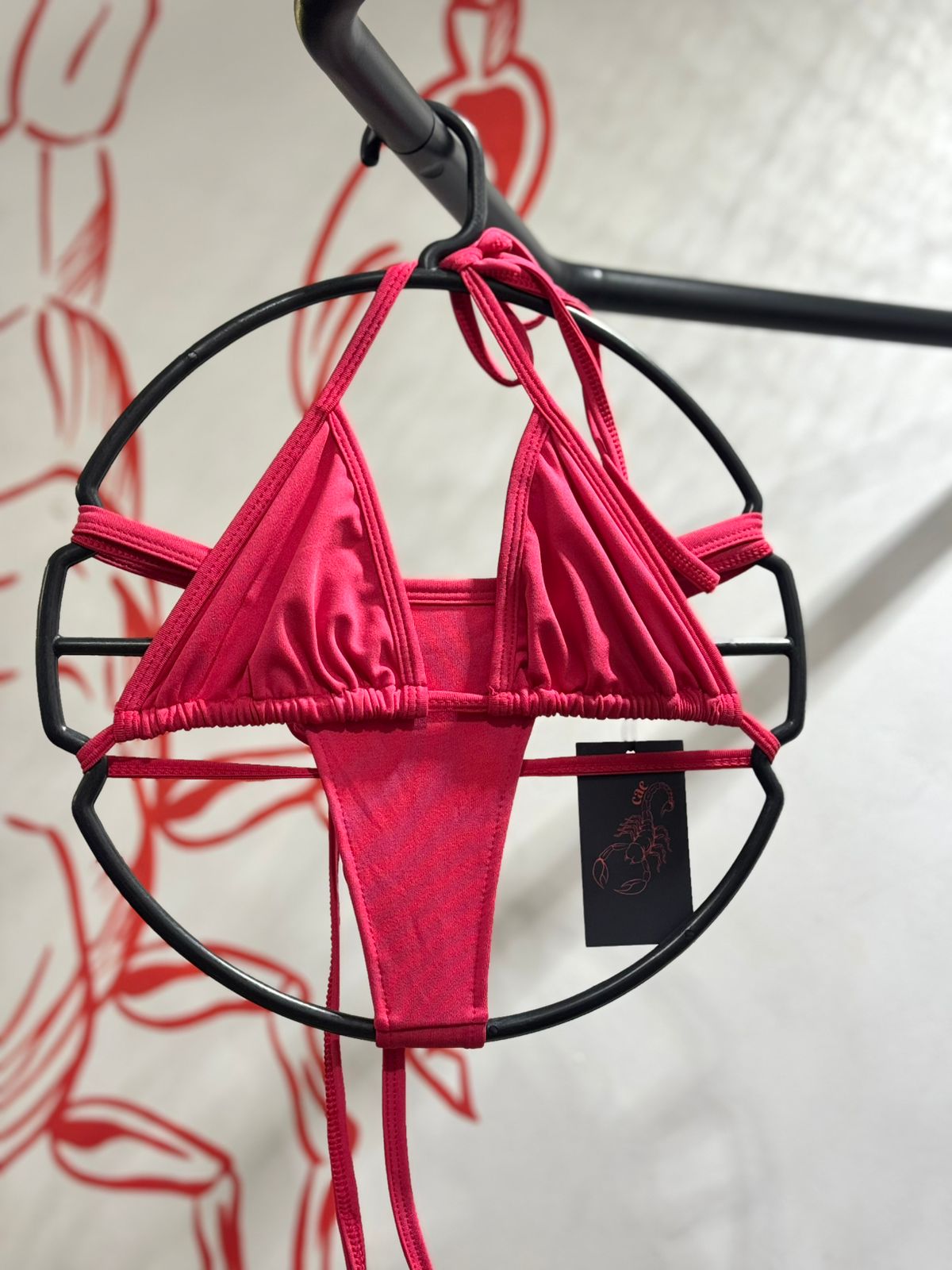 Biquíni Cortininha Rosa Pink