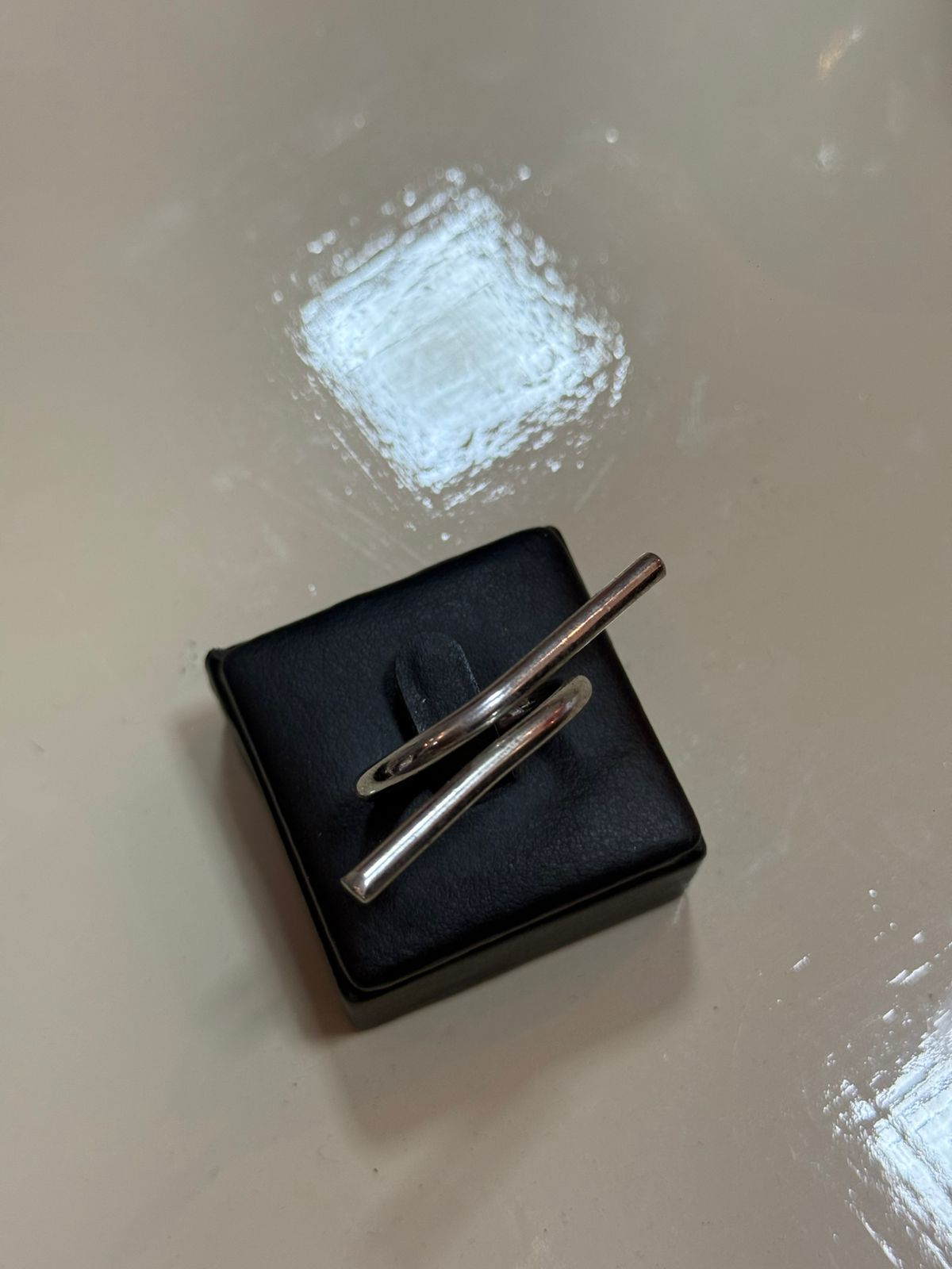 Anel Prateado Minimal