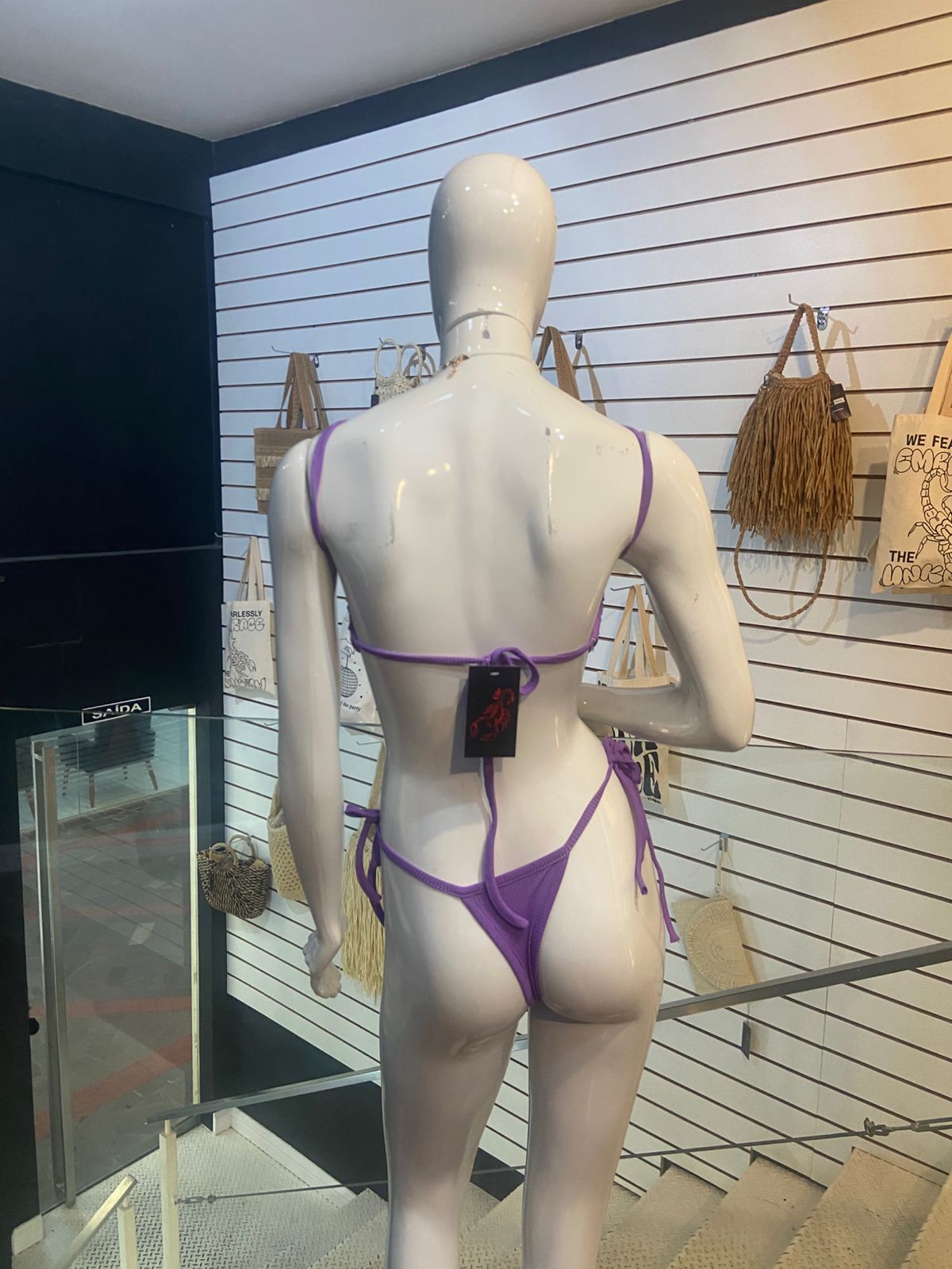 Biquíni Lilás com Detalhe Estrela-do-Mar