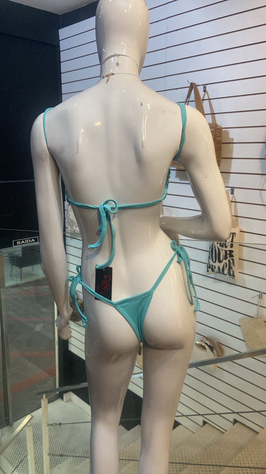 Biquíni Verde Água com Detalhe Estrela-do-Mar