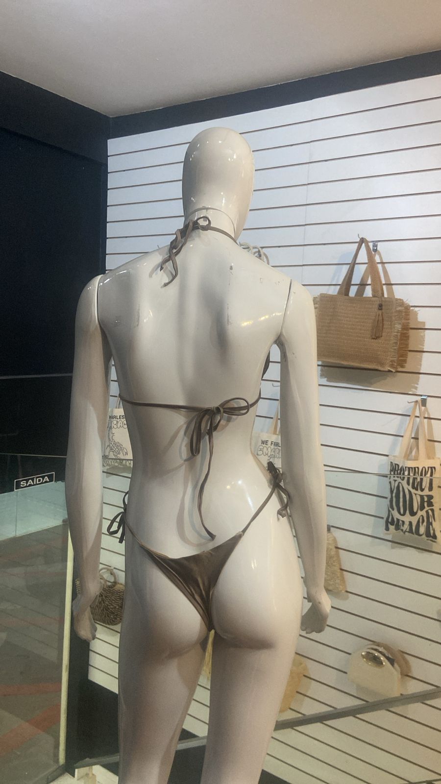 Conjunto Biquini+Saída de Praia com Brilho