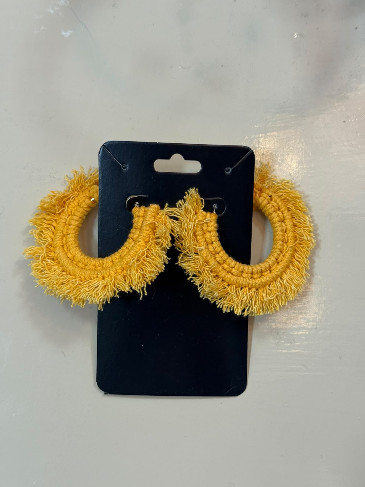 Brinco de Franja Amarelo