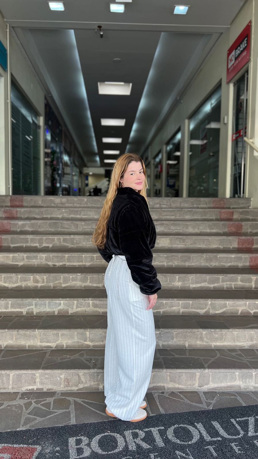 Jaqueta Puffer veludo