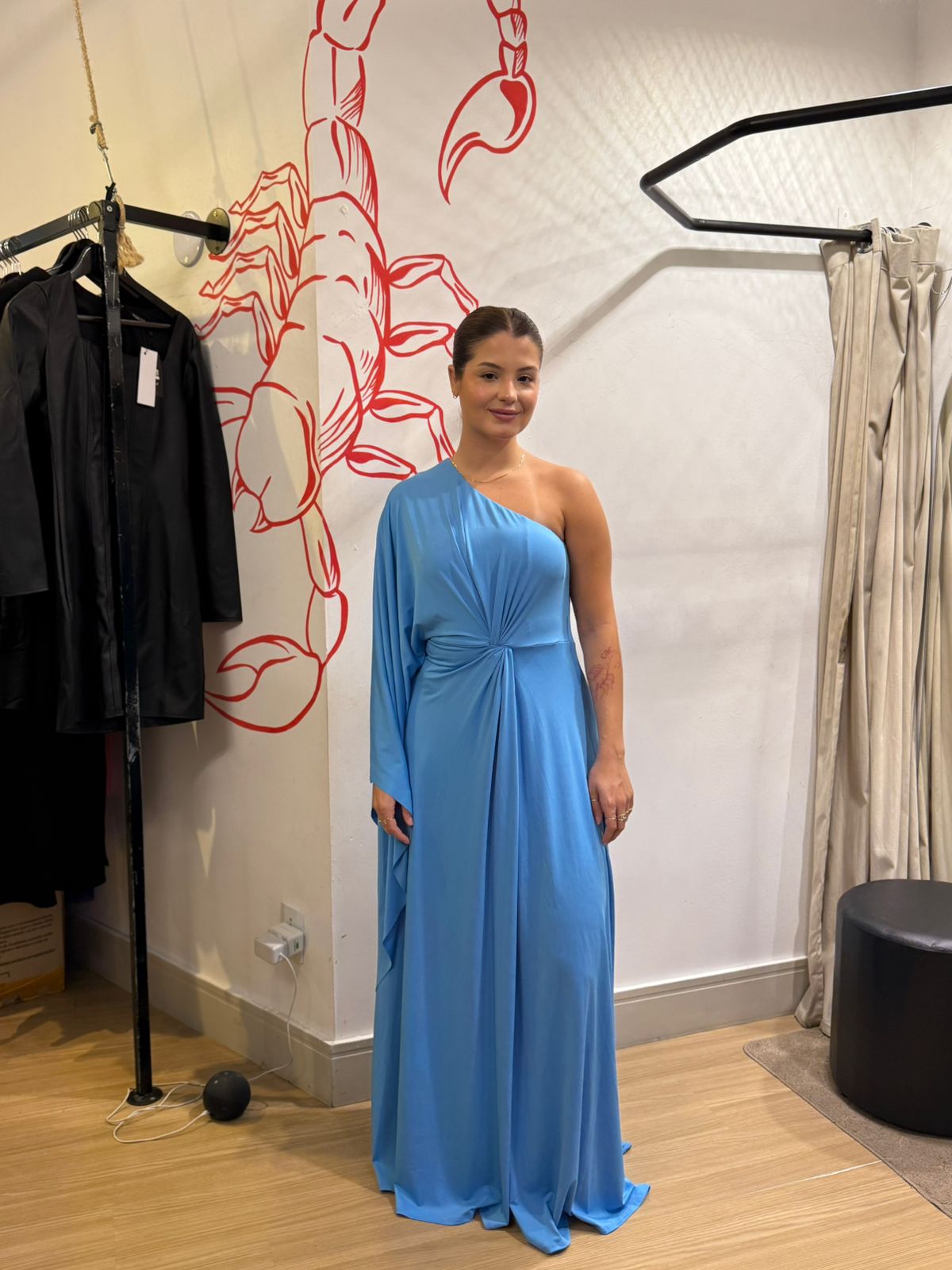 Vestido Longo Um Ombro Só