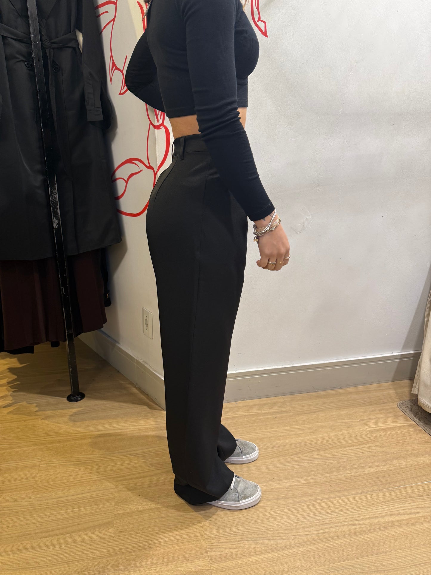 Calça alfaiataria preta