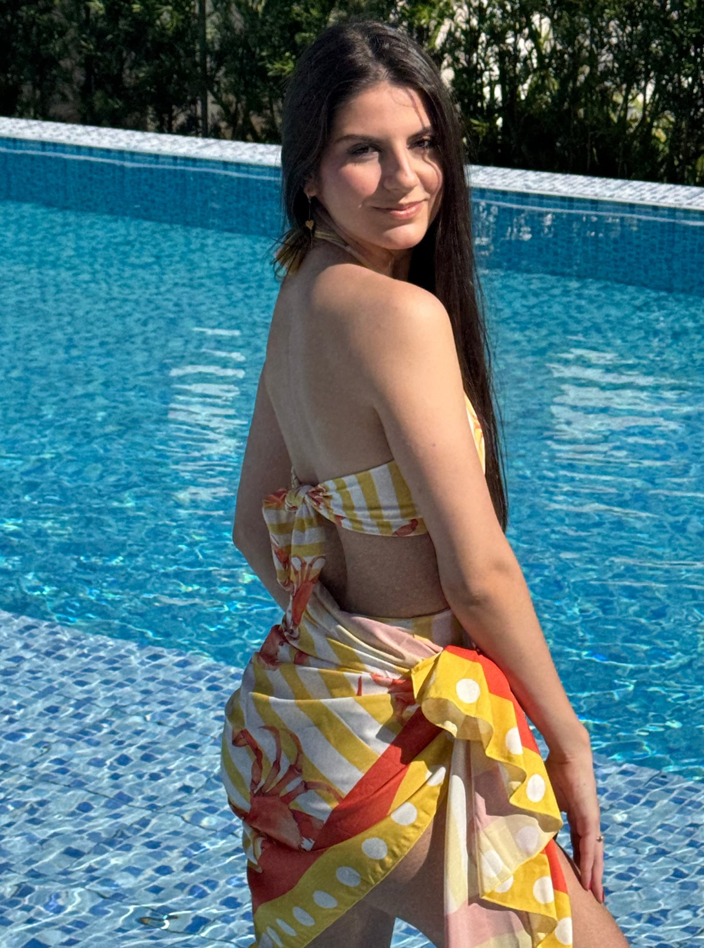 Maiô com Canga Estampa Caranguejo