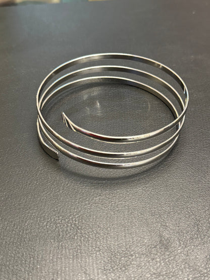 Bracelete prata três tiras