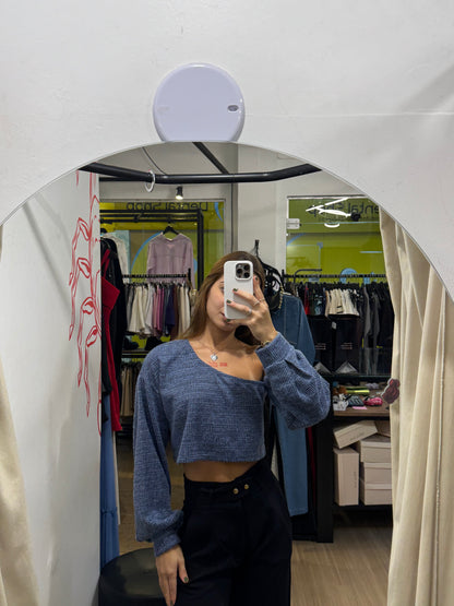 Cropped assimétrico