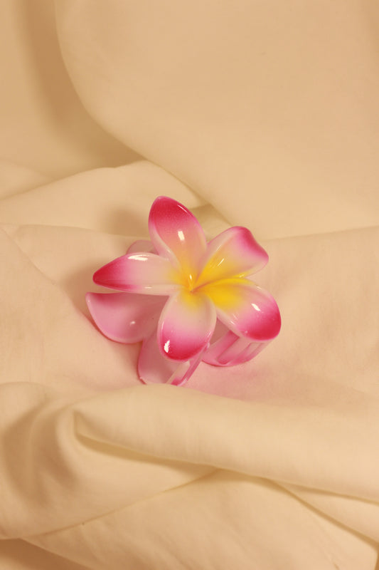 Piranha de Flor Rosa com Amarelo