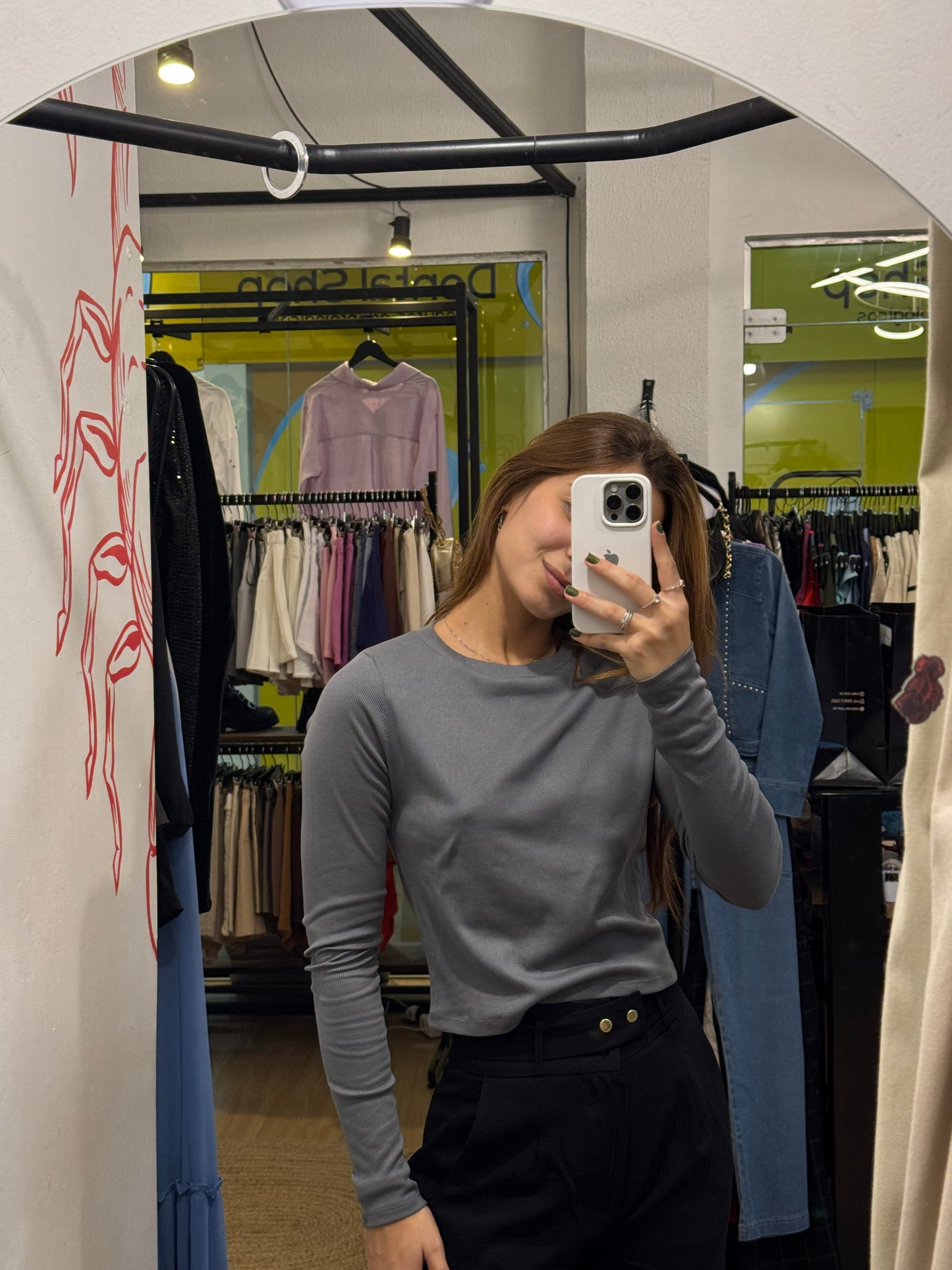 Cropped básico canelado