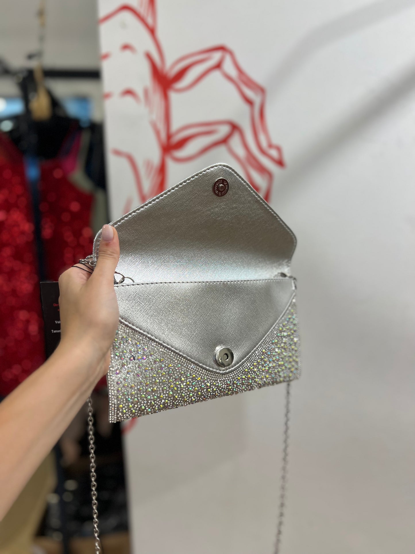 Bolsa envelope de brilho