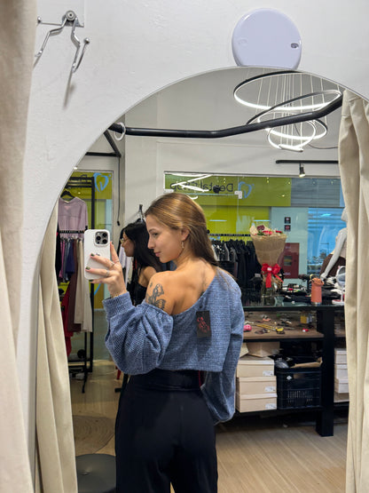 Cropped assimétrico