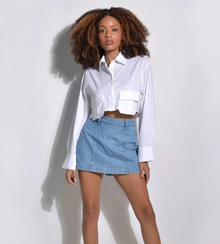 Saia shorts jeans