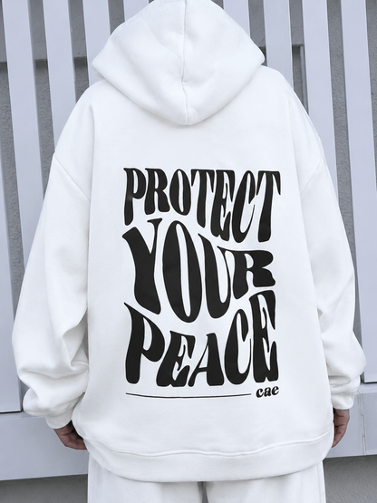 Moletom Branco Protect Your Peace