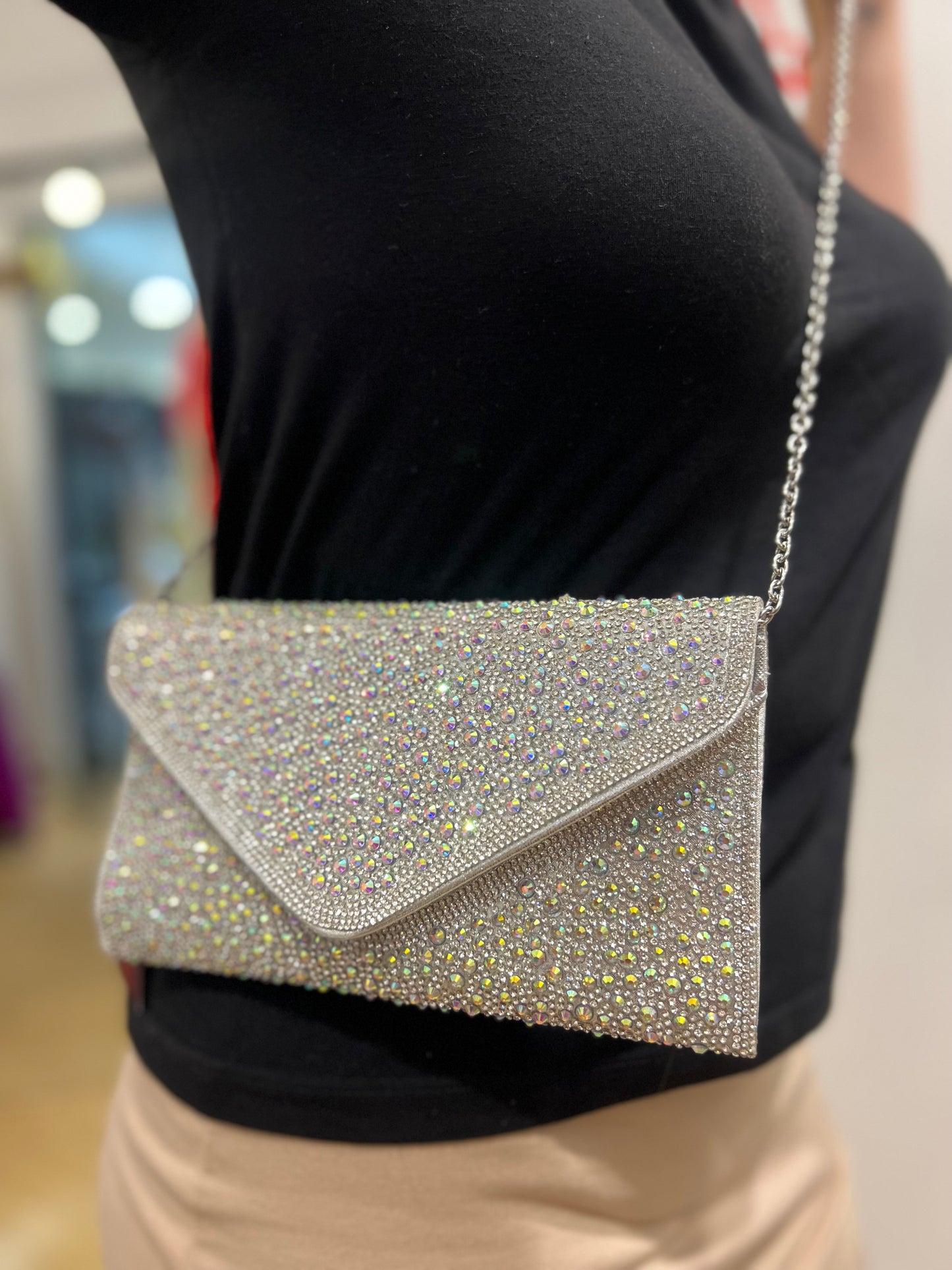 Bolsa envelope de brilho