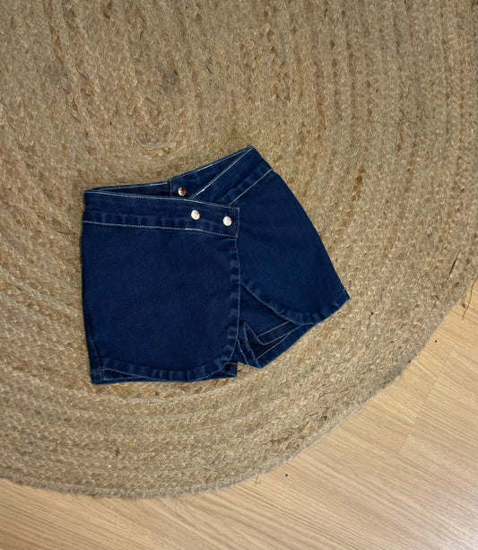 Saia shorts jeans tam 8