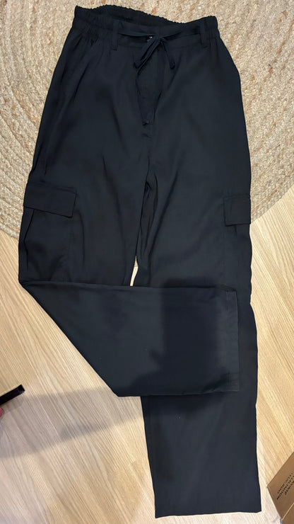 Calça cargo tecido