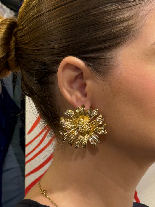Brinco Flor Dourado
