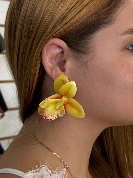Brinco Flor Amarela