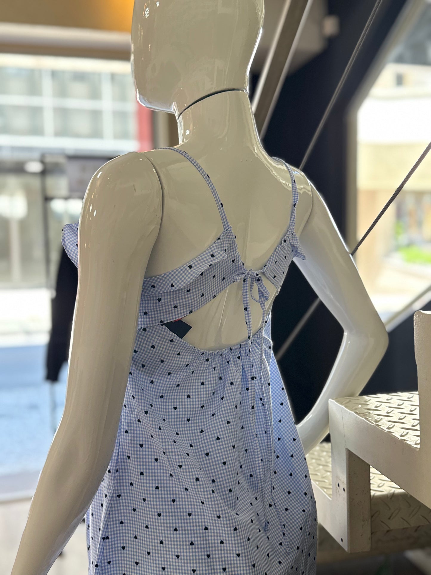 Vestido Xadrez Com Coração