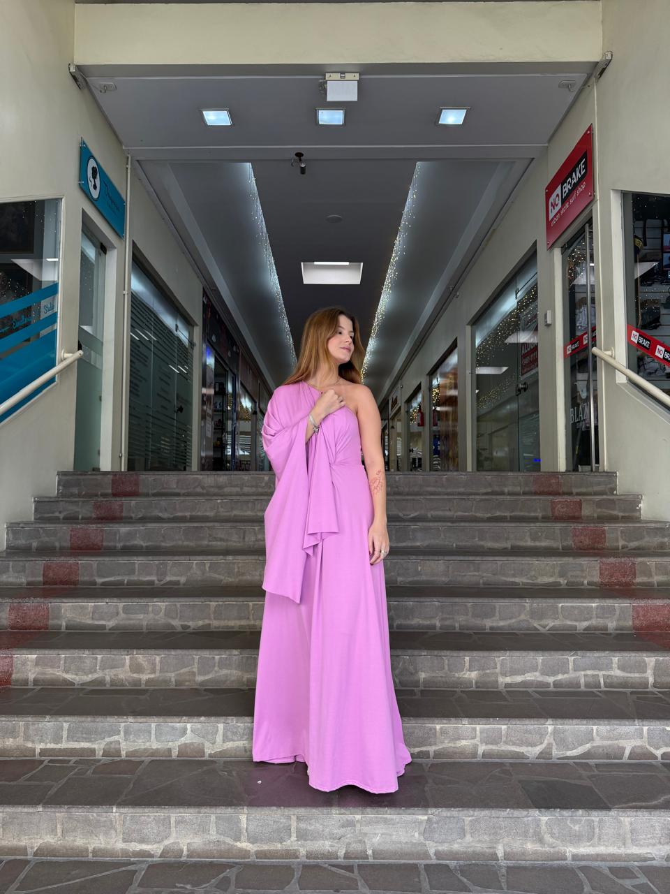 Vestido Longo Um Ombro Só