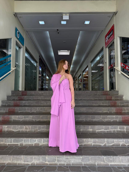 Vestido Longo Um Ombro Só