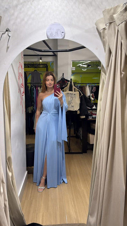 Vestido Longo Um Ombro Só