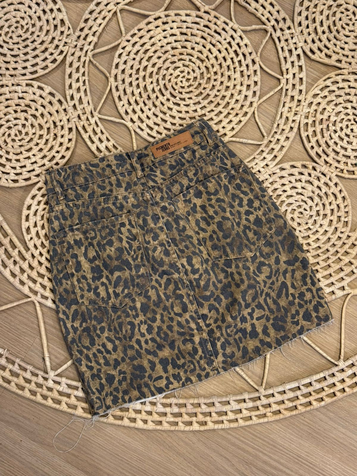 Saia Jeans Animal Print