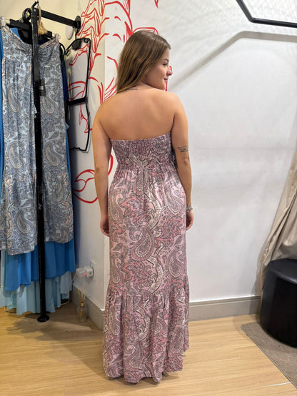 Vestido Longo estampa Paisley