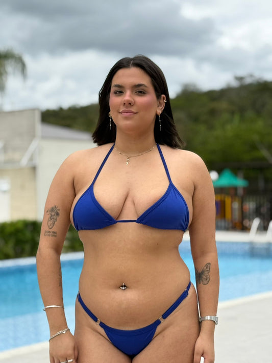 Biquíni Cortininha Azul