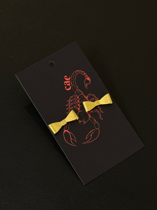 Brinco Laço Dourado