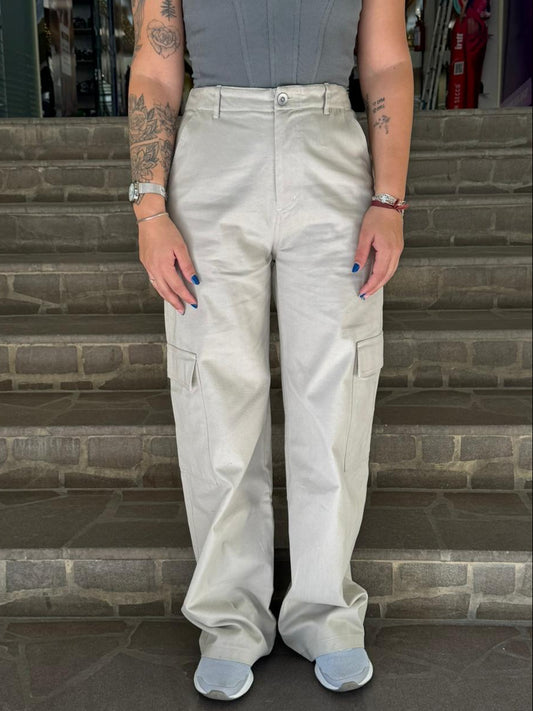Calça Cargo Bege