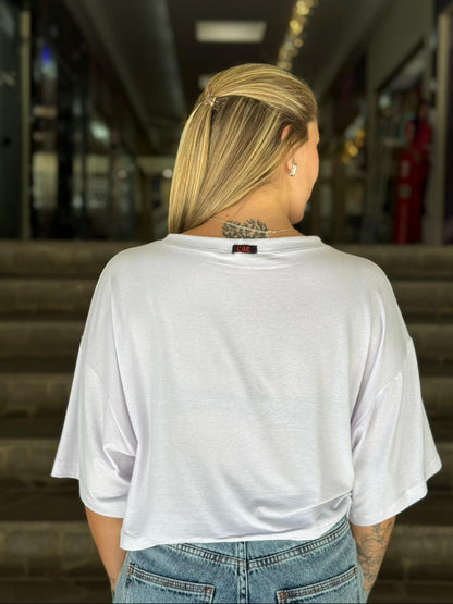 Cropped  Branco Over Cae