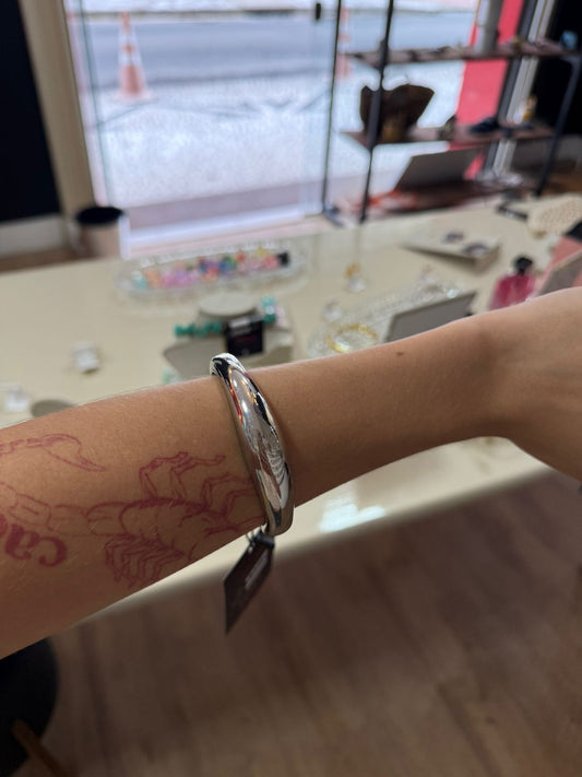 Bracelete Prata Liso Bold