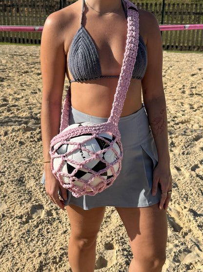 Bolsa Porta-Bola de Crochê