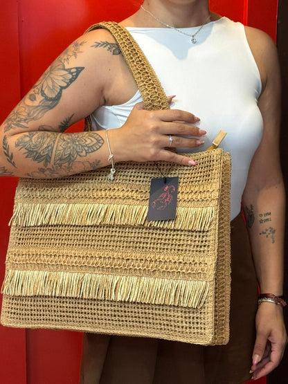 Bolsa de Praia com Franja Frontal