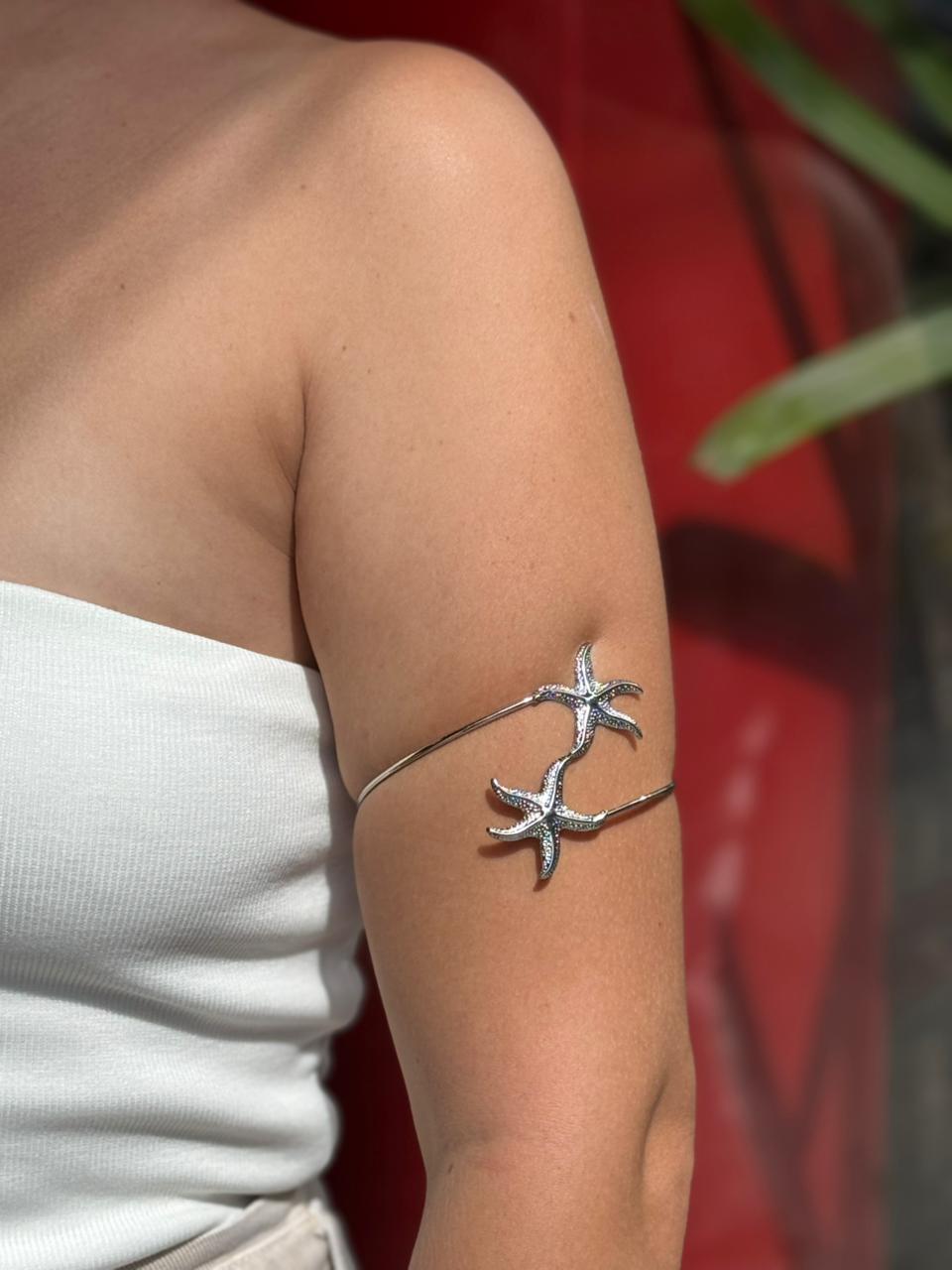 Bracelete Prata Estrela-do-Mar