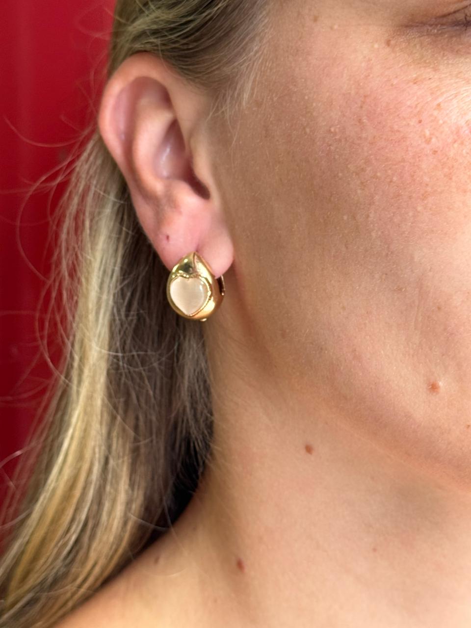 Brinco Dourado Mini Gota Orgânica