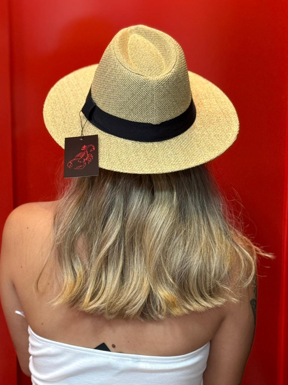 Chapéu Panamá Faixa Preta