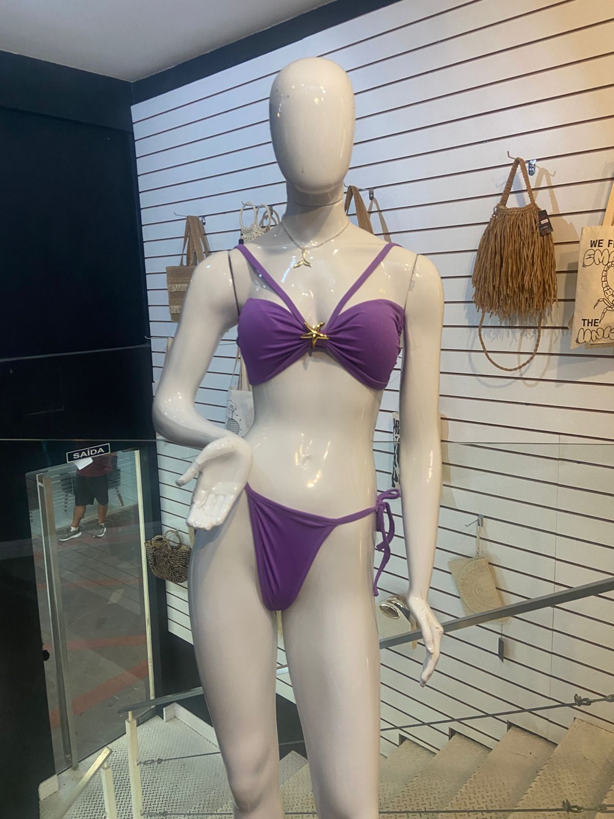 Biquíni Lilás com Detalhe Estrela-do-Mar