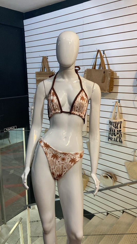 Biquíni Cortininha Estampa Coconut