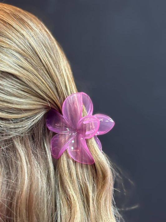 Piranha Flor Rosa Translúcida