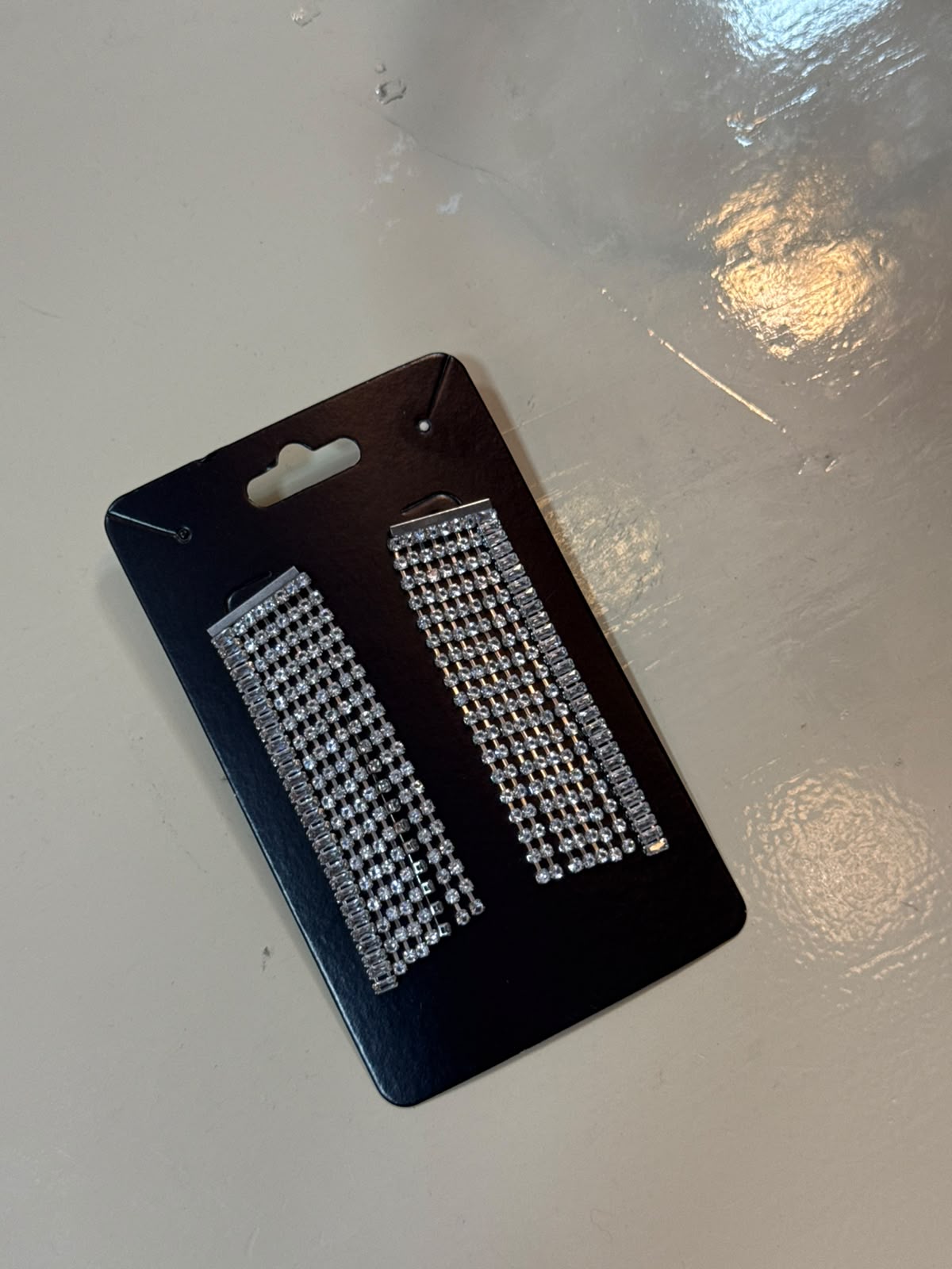 Brinco Franja de Strass