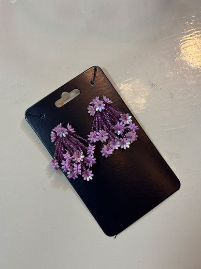Brinco Miçanga Roxo
