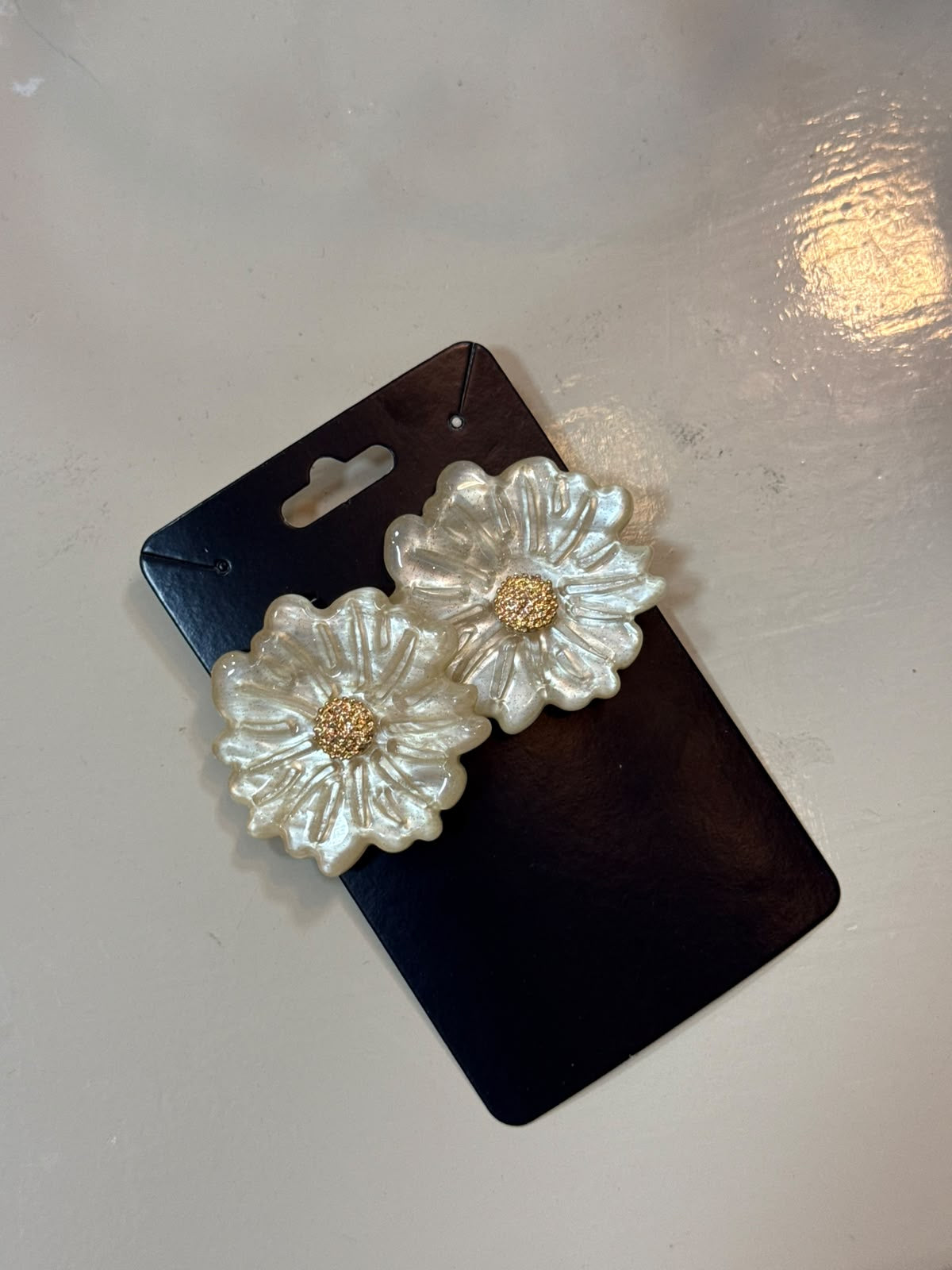 Brinco Flor Perolado