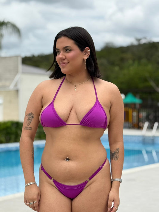 Biquíni Cortininha Fúcsia