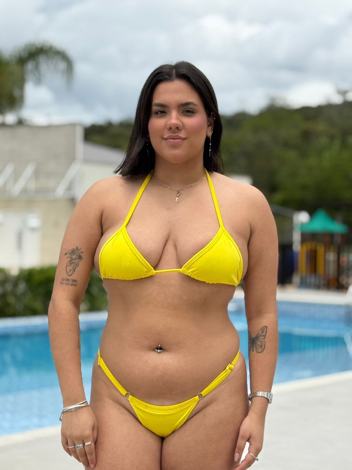 Biquíni Cortininha Amarelo